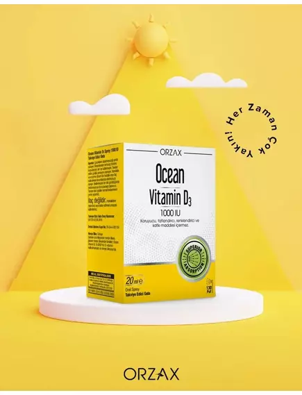 Ocean Vitamin D3 / Вітамін Д3 25 мкг 1000 МО 50 мл, фото 6 в магазине биодобавок nutrido.shop