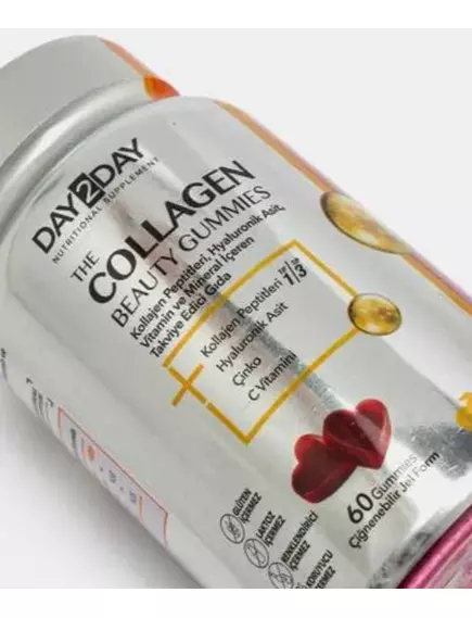 Orzax The Collagen Beauty Gummies / Пептиди колагену + поживні речовини 60 жувальних цукерок, фото 3 в магазине биодобавок nutrido.shop