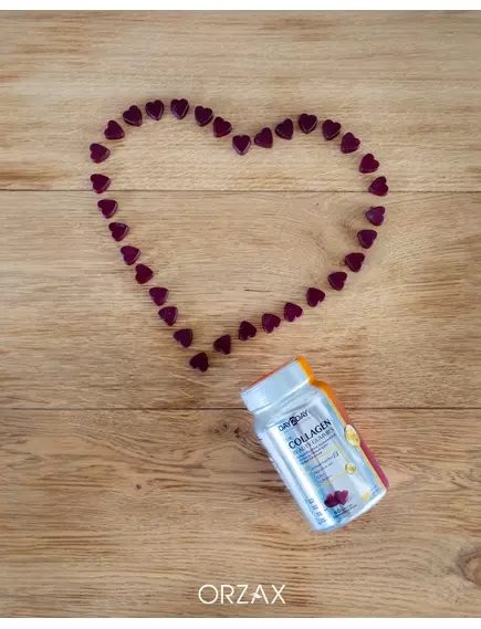 Orzax The Collagen Beauty Gummies / Пептиди колагену + поживні речовини 60 жувальних цукерок, фото 5 в магазине биодобавок nutrido.shop