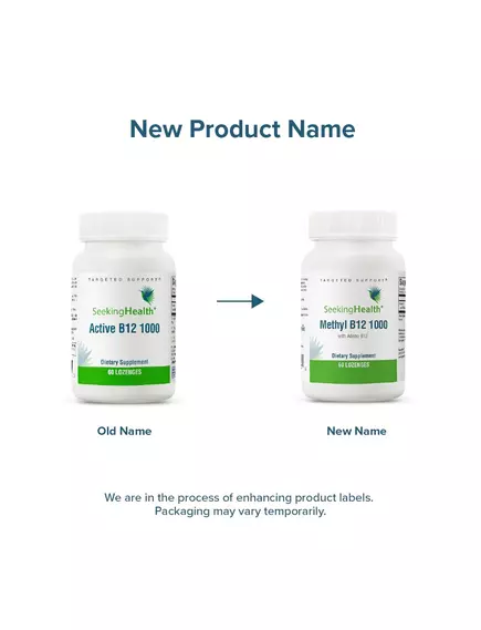 SEEKING HEALTH METHYL B12 1000 / Б12 МЕТИЛКОБАМІН І АДЕНІЛКОБАЛАМІН 1000 МКГ 60 ЛЬОДЯНИКІВ, фото 2 від магазину біодобавок nutrido.shop