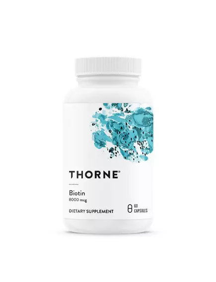 THORNE BIOTIN / БІОТИН 8000 МКГ 60 КАПСУЛ від магазину біодобавок nutrido.shop