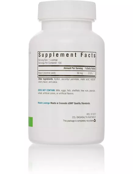 Seeking Health Niacin / Ниацин витамин Б3 50 мг 100 капсул, фото 2 в магазине биодобавок nutrido.shop