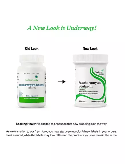 SEEKING HEALTH SACCHAROMYCES BOULARDII / САХАРОМІЦЕТИ БУЛАРДІ 60 КАПСУЛ, фото 2 від магазину біодобавок nutrido.shop