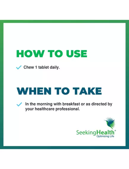 Seeking Health Iron Chewable / Железо жевательное 10 мг 60 шт., фото 4 в магазине биодобавок nutrido.shop