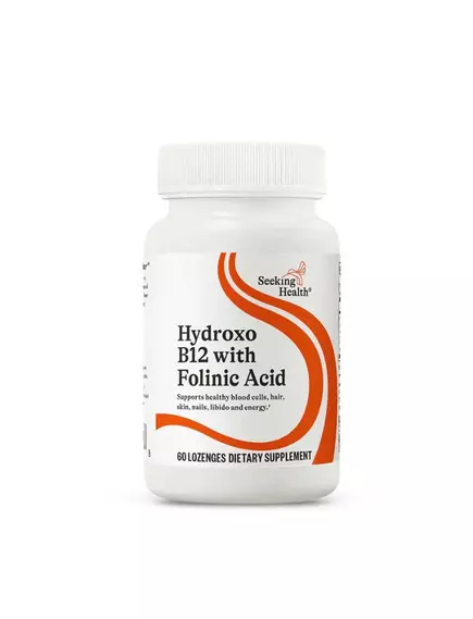 SEEKING HYDROXO B12 WITH FOLINIC ACID / ФОЛАТ Б9 І Б12 (ГІДРОКСОКОБАЛАМІН) 60 ЛЬОДЯНИКІВ від магазину біодобавок nutrido.shop