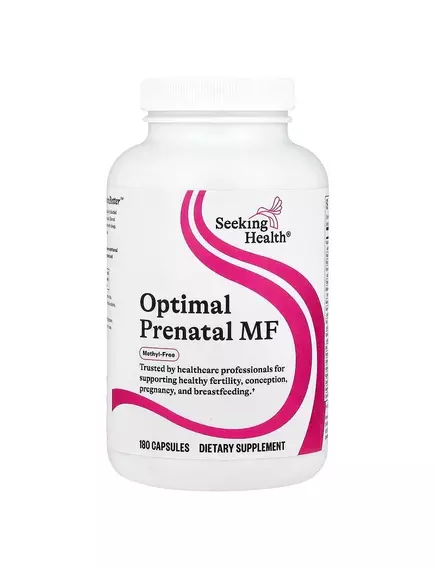 Seeking Health Optimal Prenatal MF / Комплекс витаминов для беременных без метилов 180 капс в магазине биодобавок nutrido.shop