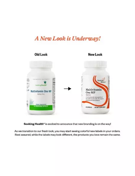 Seeking Health Multivitamin One MF / Мультивитамины без метилов ОДИН РАЗ В ДЕНЬ 45 капсул, фото 2 в магазине биодобавок nutrido.shop