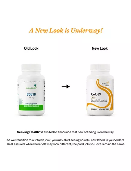 Seeking Health Optimal CoQ10 / Коэнзим CoQ10 100 мг 60 капсул, фото 3 в магазине биодобавок nutrido.shop