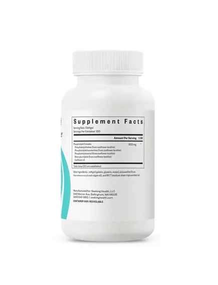 Seeking Health Optimal PC / Фосфатидилхолин из подсолнечника 800 мг 100 капсул, фото 4 в магазине биодобавок nutrido.shop