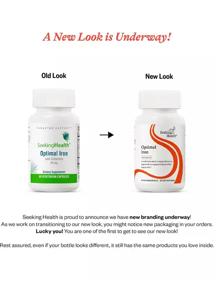 Seeking Health Optimal Iron With Cofactors / Оптимальне залізо з кофакторами 90 капсул, фото 3 в магазине биодобавок nutrido.shop