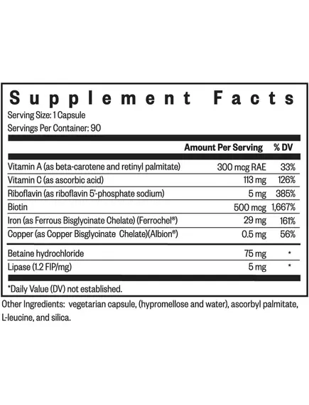 Seeking Health Optimal Iron With Cofactors / Оптимальне залізо з кофакторами 90 капсул, фото 4 в магазине биодобавок nutrido.shop