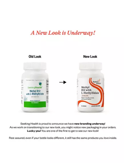 Seeking Health Active B12 with L-5-MTHF / Б12 + метилфолат 60 пастилок, фото 2 в магазине биодобавок nutrido.shop