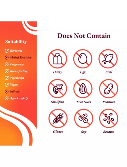 Seeking Health Active B12 with L-5-MTHF / Б12 + метилфолат 60 пастилок, фото 7 в магазине биодобавок nutrido.shop