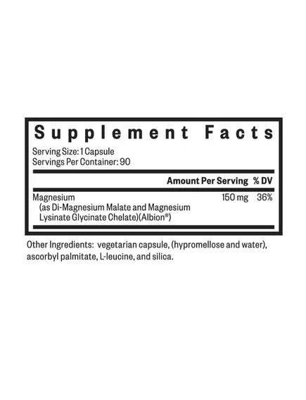 Seeking Health Optimal Magnesium / Оптимальный магний 100 капсул, фото 3 в магазине биодобавок nutrido.shop