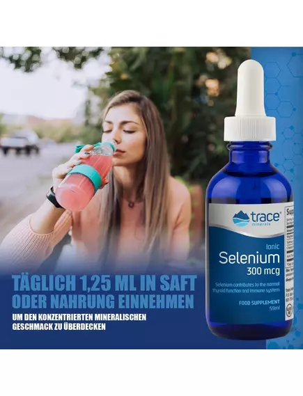 Селен іонний 300 мкг 59 мл / Ionic Selenium, Trace Minerals, фото 5 в магазине биодобавок nutrido.shop