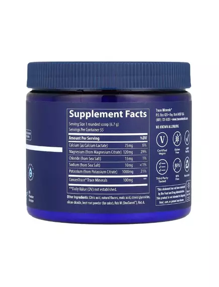 Trace Minerals Keto Electrolyte Strawberry Lemonade/Кето-электролиты со вкусом клубника/лимонад369 г, фото 2 в магазине биодобавок nutrido.shop