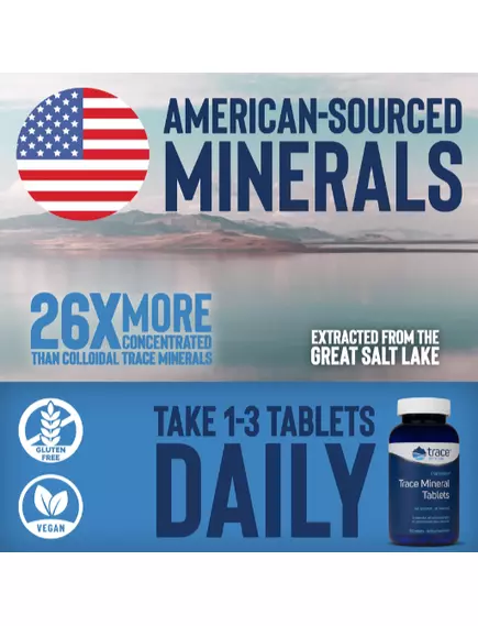 Trace Minerals ConcenTrace Tablets / Полный комплекс ионных микроэлементов 90 таблеток, фото 10 в магазине биодобавок nutrido.shop