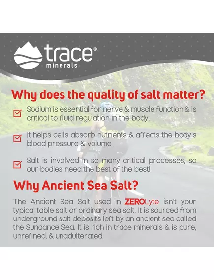 Trace Minerals ZeroLyte Watermelon / Електроліти зі смаком солоного кавуна 30 саше, фото 6 від магазину біодобавок nutrido.shop