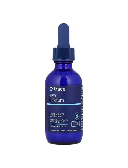 Trace Minerals  Ionic Calcium / Кальцій іонний рідкий 200 мг 59 мл  від магазину біодобавок nutrido.shop
