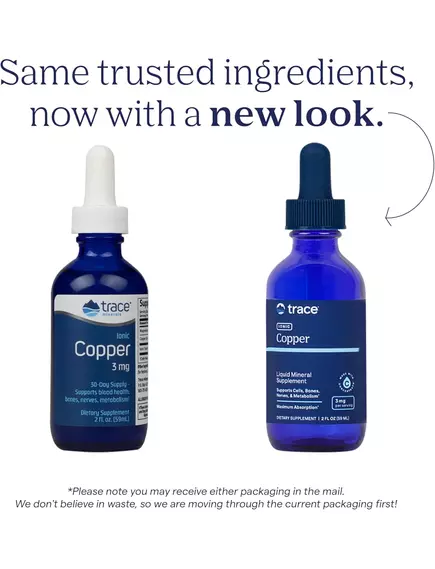 Trace Minerals Ionic Copper / Мідь іонна рідка 59 мл , фото 2 в магазине биодобавок nutrido.shop