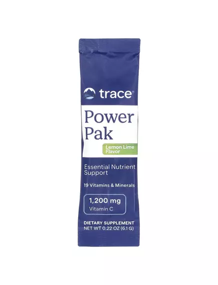 Trace Minerals Power Pak Lemon Lime / Вітамін C + електроліти + мультивітаміни Лимон Лайм 30 саше, фото 5 від магазину біодобавок nutrido.shop