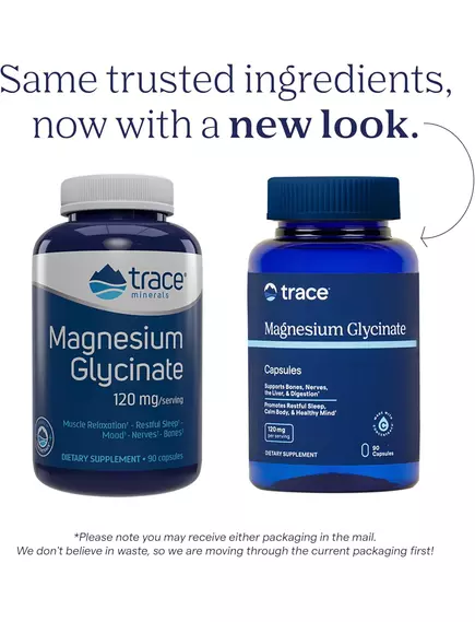 Trace Minerals Magnesium Glycinate / Магній гліцинат 180 капсул, фото 2 в магазине биодобавок nutrido.shop