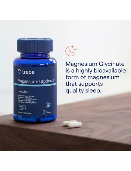 Trace Minerals Magnesium Glycinate / Магній гліцинат 180 капсул, фото 5 в магазине биодобавок nutrido.shop