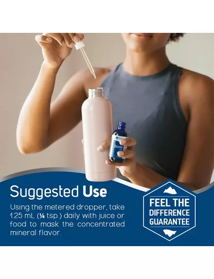 Бор іонний 6 мг 59 мл / Ionic Boron Trace Minerals, фото 5 в магазине биодобавок nutrido.shop