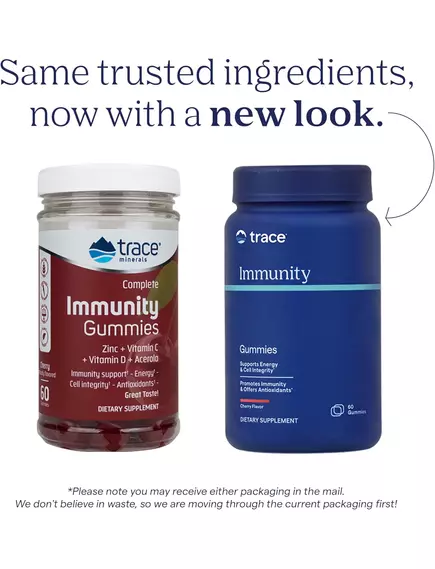 Trace Minerals Immunity Gummy / Підтримка імунітету жувальні мармеладки 60 шт., фото 2 в магазине биодобавок nutrido.shop