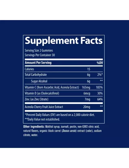 Trace Minerals Immunity Gummy / Підтримка імунітету жувальні мармеладки 60 шт., фото 3 в магазине биодобавок nutrido.shop
