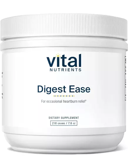 Vital Nutrients Digest Ease / Підтримка ШКТ Засіб від печії та розладу шлунка 218 г в магазине биодобавок nutrido.shop