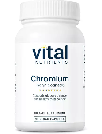 Vital Nutrients Chromium polynicotinate / Хром полінікотинат 200 мкг 90 капсул в магазине биодобавок nutrido.shop