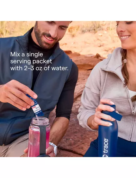 Trace Minerals Electrolyte Stamina Power Pak Tangerine / Електроліти + вітамін С + мультивітаміни Мандарин 30 саше , фото 4 в магазине биодобавок nutrido.shop