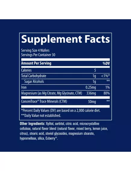 Trace Minerals Magnesium Chewable / Магний со вкусом малины и лимона 120 жевательных таблеток, фото 3 в магазине биодобавок nutrido.shop