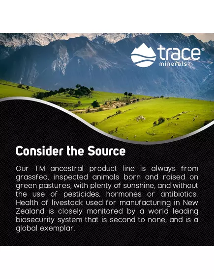 TRACE MINERALS BEEF LIVER / ПЕЧІНКА ЯЛОВИЧА ТРАВ'ЯНОЇ ВІДГОДІВЛІ 180 КАПСУЛ, фото 3 від магазину біодобавок nutrido.shop