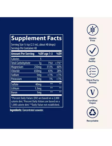 Trace Minerals ConcenTrace / Комплекс іонних мінералів 118 мл, фото 2 в магазине биодобавок nutrido.shop