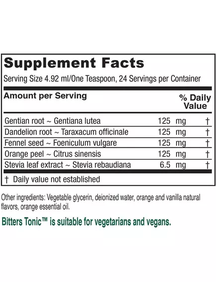 VITANICA BITTERS TONIC / ГІРКОЩІ ДЛЯ ПІДТРИМКИ ТРАВЛЕННЯ 118 МЛ, фото 2 від магазину біодобавок nutrido.shop