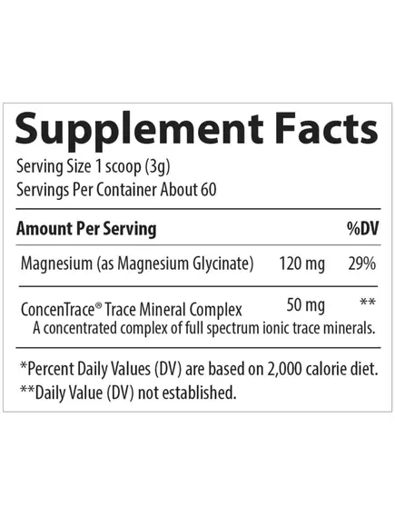 Trace Minerals Magnesium Glycinate / Магній гліцинат порошок 180 грамів, фото 3 в магазине биодобавок nutrido.shop