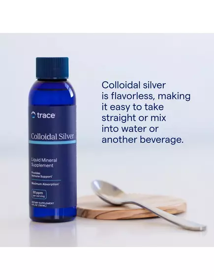 Колоїдне срібло 118 мл / Colloidal Silver, Trace Minerals, фото 3 в магазине биодобавок nutrido.shop