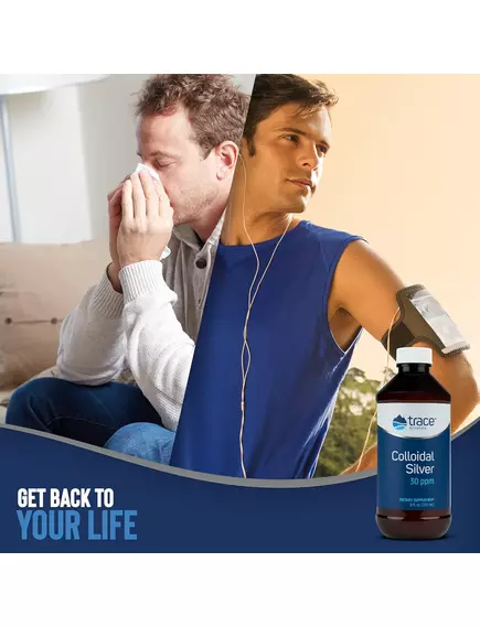 Trace Minerals Colloidal Silver / Коллоидное серебро 30 ppm 237 мл, фото 6 в магазине биодобавок nutrido.shop