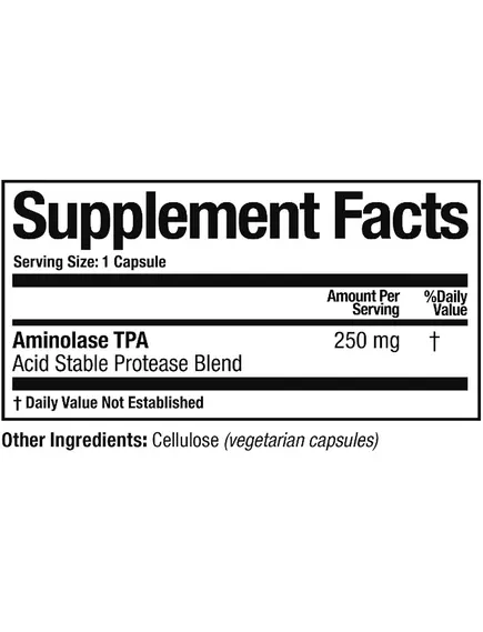 Arthur Andrew Aminolase / Аминолаза фермент для усвоения белка 90 капсул, фото 3 в магазине биодобавок nutrido.shop