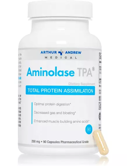 Arthur Andrew Aminolase / Аминолаза фермент для усвоения белка 90 капсул, фото 5 в магазине биодобавок nutrido.shop