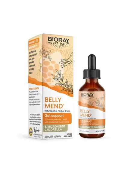 Bioray Belly Mend / Белли Менд (поддержка здоровья кишечника) 60 мл, фото 2 в магазине биодобавок nutrido.shop