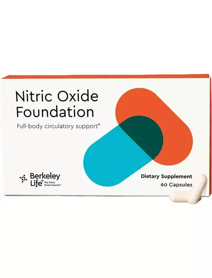Berkeley Life Nitric Oxide Foundation / Підтримка вироблення оксиду азота та рівня NO 60 капсул від магазину біодобавок nutrido.shop