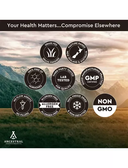 Ancestral Supplements Beef Heart / Говяжье сердце 180 капсул, фото 5 в магазине биодобавок nutrido.shop