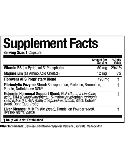 Arthur Andrew FibroVera / Фибровера поддержание нормального уровня гормонов у женщин 90 капсул, фото 2 в магазине биодобавок nutrido.shop