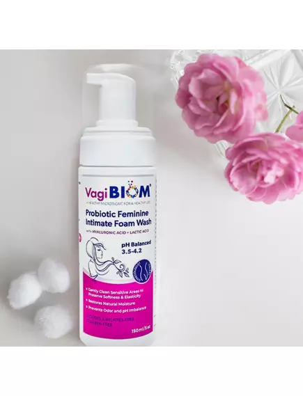BIOM PROBIOTICS FEMININE INTIMATE FOAM WASH / ПІНКА ДЛЯ ІНТИМНОЇ ГІГІЄНИ 150 МЛ, фото 3 від магазину біодобавок nutrido.shop