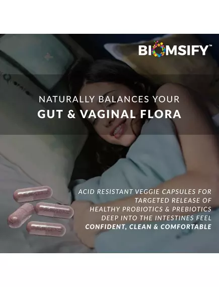 BIOM PROBIOTICS PROBIOTIC FOR VAGINAL INFECTION / ЖІНОЧИЙ ПРОБІОТИК ПРИ ВАГІНАЛЬНИХ ІНФЕКЦІЯХ 30 КАПСУЛ, фото 5 від магазину біодобавок nutrido.shop
