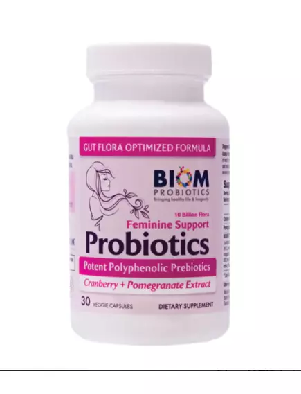 BIOM PROBIOTICS PROBIOTIC FOR VAGINAL INFECTION / ЖІНОЧИЙ ПРОБІОТИК ПРИ ВАГІНАЛЬНИХ ІНФЕКЦІЯХ 30 КАПСУЛ, фото 2 від магазину біодобавок nutrido.shop