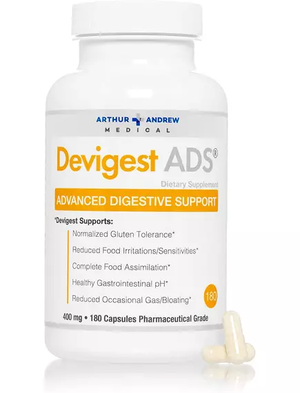 ARTHUR ANDREW DEVIGEST / ДЕВІГЕСТ ТРАВНІ ФЕРМЕНТИ ПОВНОГО СПЕКТРУ 180 КАПСУЛ, фото 5 від магазину біодобавок nutrido.shop